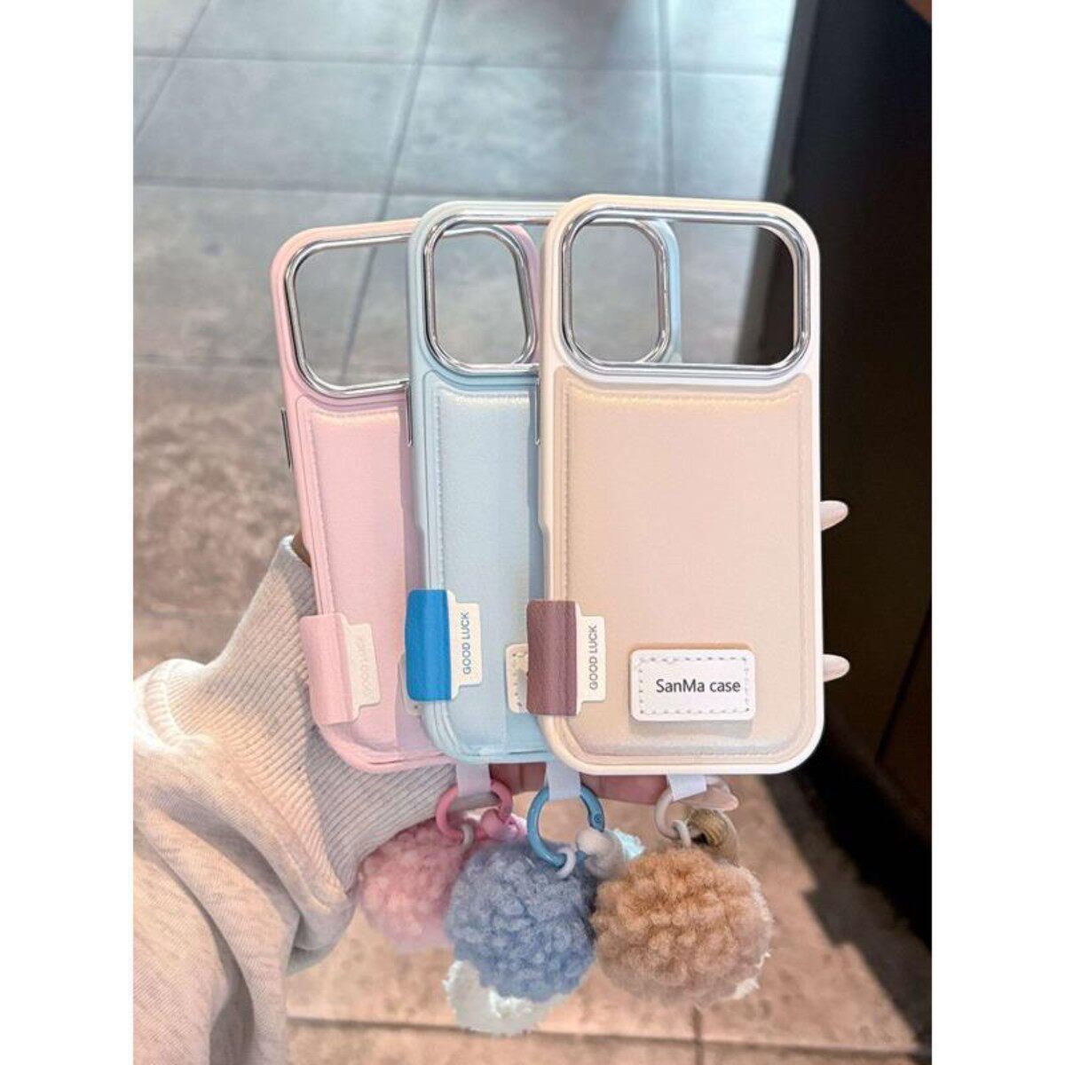 韩风英文白标签毛绒手绳适用14promax苹果16手机壳全包边女iPhone17防摔保护套16promax个性iPhone15小众潮13,3C数码配件,手机保护套/壳,淘宝优惠券,粉丝福利购,淘宝优惠卷