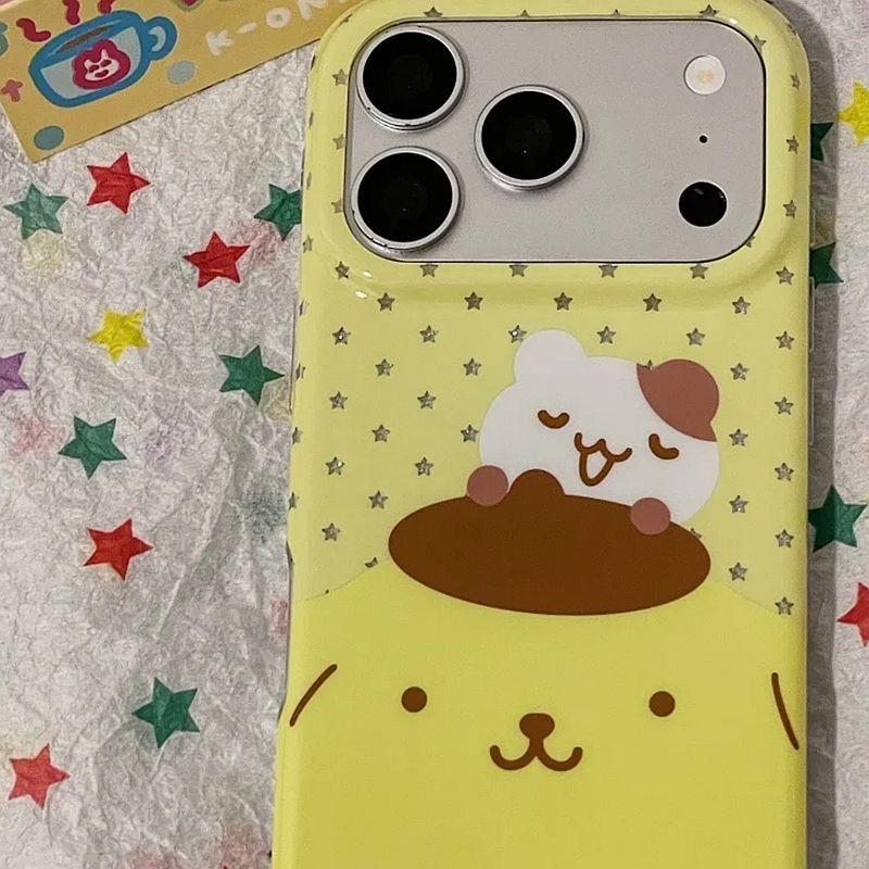 可爱趴趴猫咪布丁狗适用苹果17promax手机壳iPhone17新款16pro超好看女款17Pro个性16防摔保护套15Pro双层ins