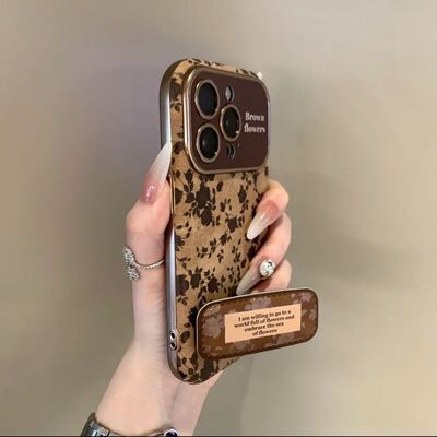 复古油画玫瑰适用于苹果17/16ProMax手机壳挂绳iPhone15全包14防摔13轻奢12支架