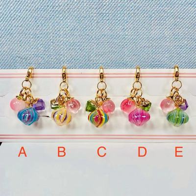 日系糖果屋同款糖球零钱包挂件翻包拉链扣挂饰手机挂饰
