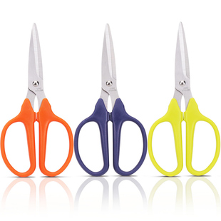 得力文具6026剪刀172mm办公用剪子 学生美工手工剪纸