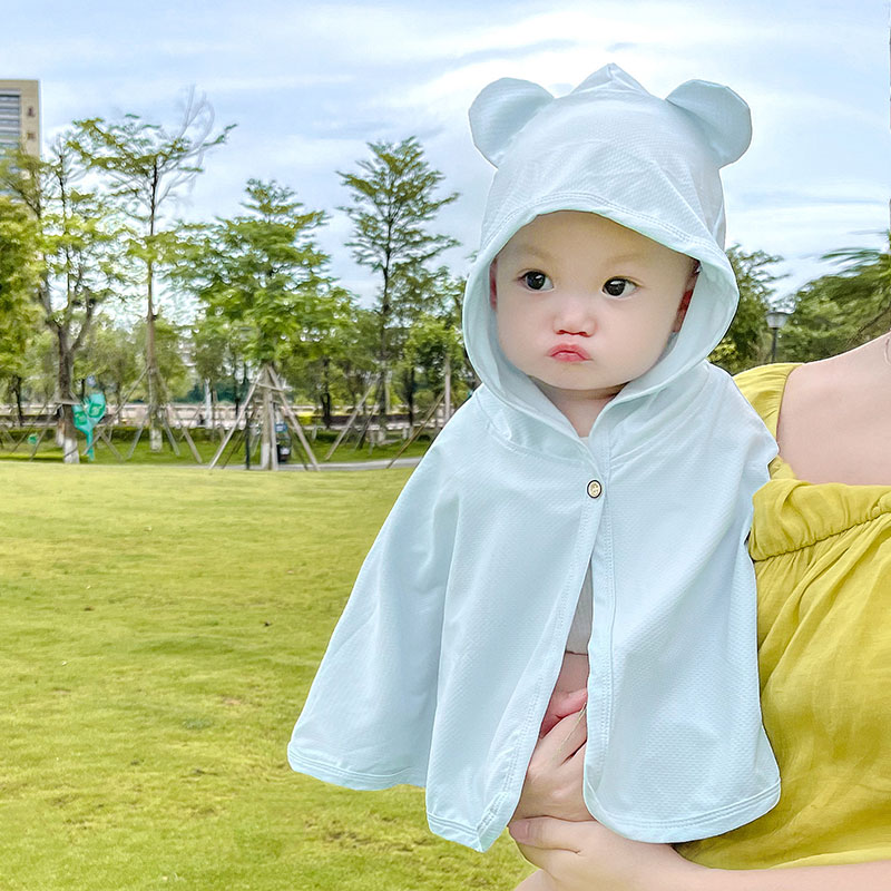 男宝防晒衣女宝夏季小孩防晒服婴童外套婴儿斗篷幼儿透气遮阳宝宝