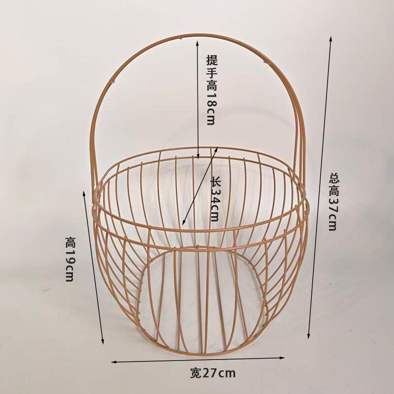 工厂直发DIY铁艺手提篮骨架