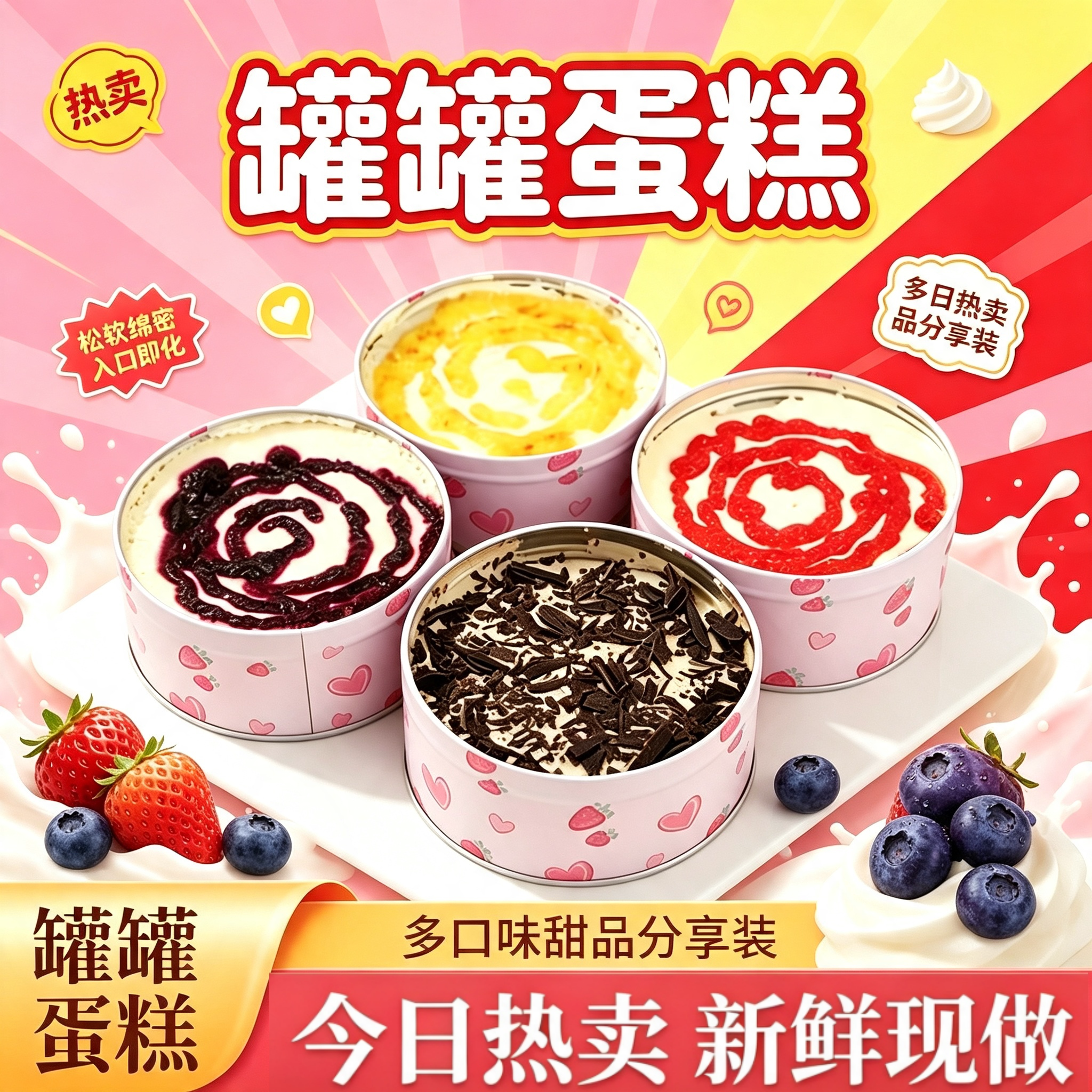 顺丰蓝莓动物奶油千层慕斯蛋糕