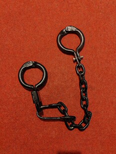 私人订制纯手工制作艺术品复古脚镣一锁式束缚脚镣古代脚镣复制品