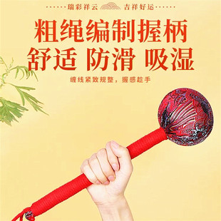 按摩捶加长款 艾灸锤家用艾草锤子拍八虚捶背经络拍打棒 养生锤正品