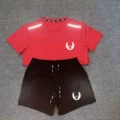 Oregon Short-Sleeve Tee (Red) + Oregon Quarter-Zip Shorts