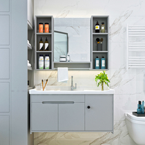 浴室柜现代简约pvc小户型吊柜挂墙式卫生间洗漱台组合