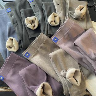 秋裤 加绒加厚保暖打底裤 女 三秒速热驼绒情侣款 升级款