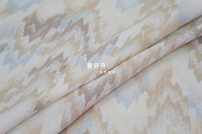 亲肤透气 晕染油画风印花纯棉布料 波西米亚连衣裙旗袍设计师面料
