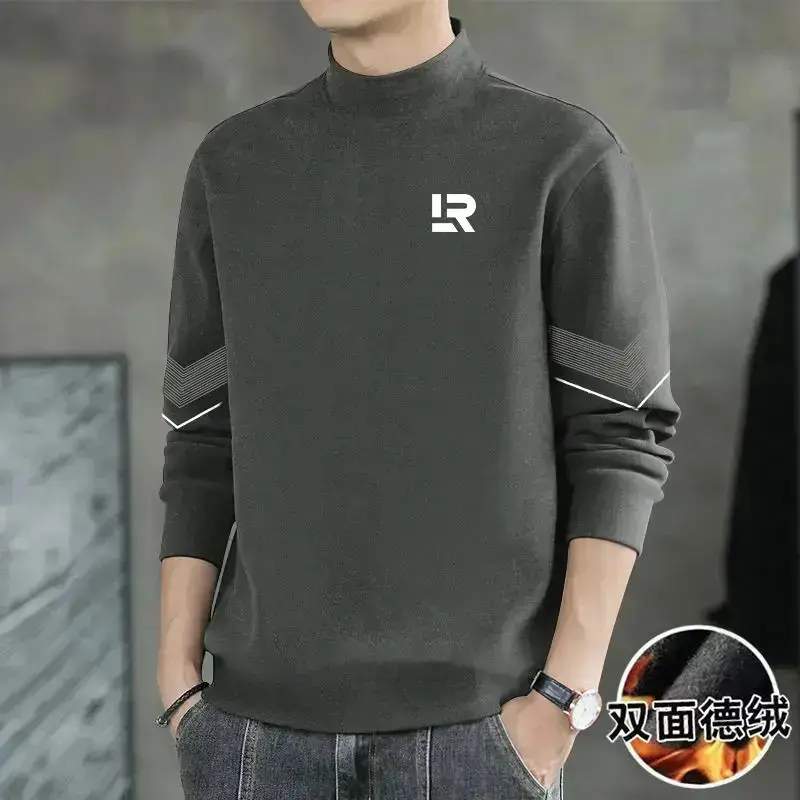 双面德绒半高领保暖内衣体恤内搭
