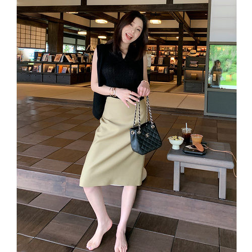 DORACTR 高端通勤简约曲线半身裙女夏季新款通勤a字裙气质包臀裙