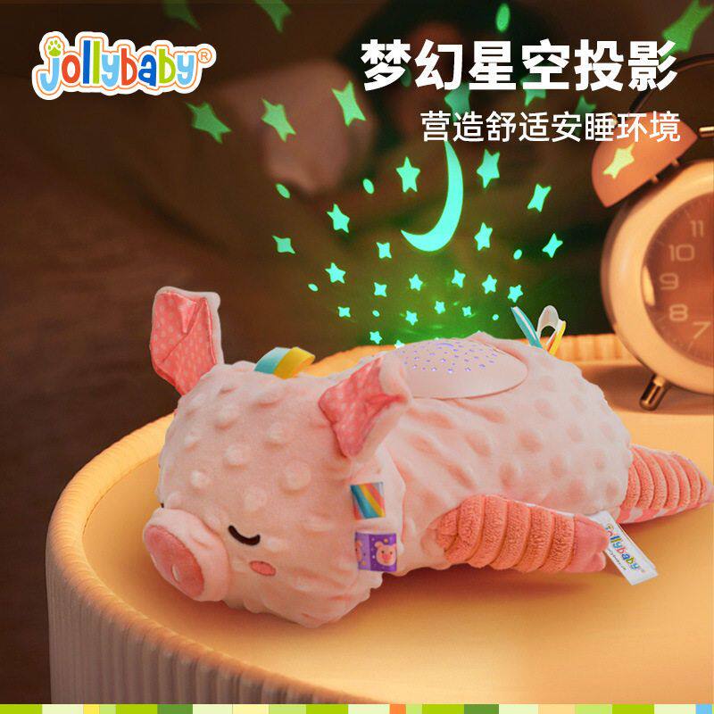 jollybaby声光安抚玩偶新生婴儿