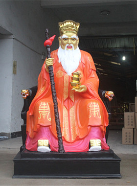 玻璃钢彩绘土地公庙佛像厂家直销