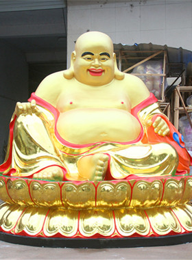寺庙招财供奉大肚弥勒佛