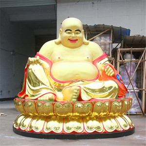 寺庙招财供奉大肚弥勒佛