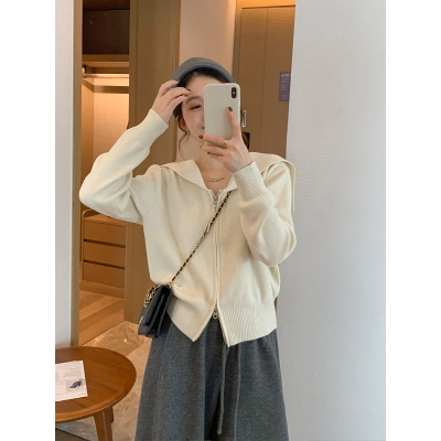 爱情魔鬼鱼羊毛针织开衫女上衣