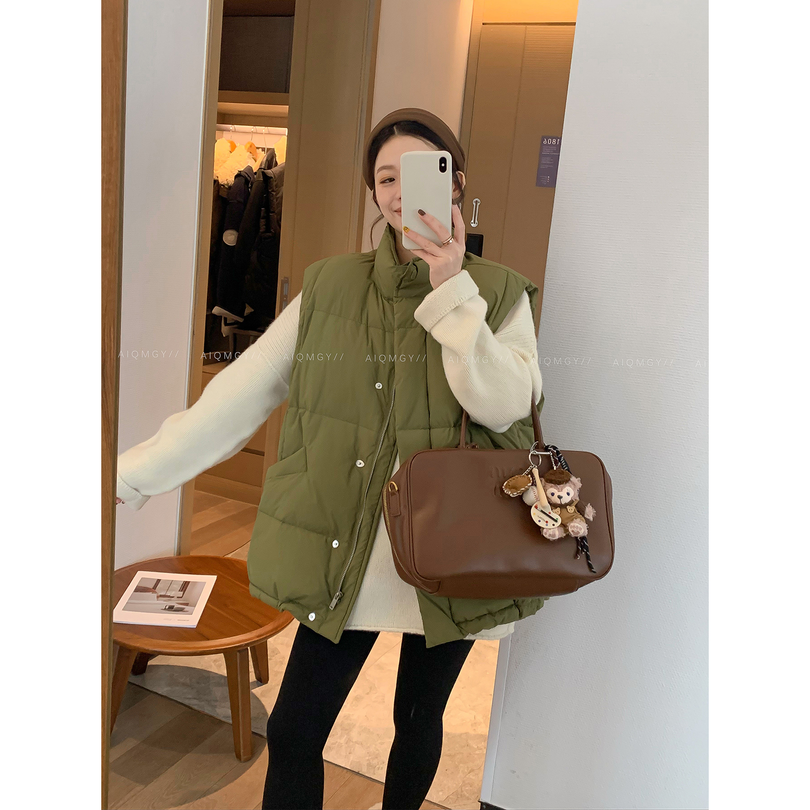 爱情魔鬼鱼无袖羽绒马甲女