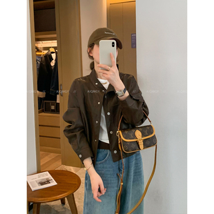 爱情魔鬼鱼 咖色时尚皮衣夹克外套女2026年春季新款洋气机车上衣