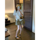 爱情魔鬼鱼 设计感短袖扭结开叉T恤女2026年夏季新款时尚别致上衣
