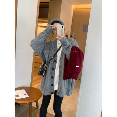 爱情魔鬼鱼长袖针织开衫毛衣外套