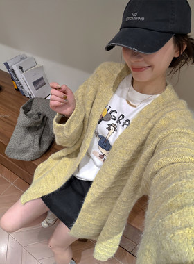爱情魔鬼鱼慵懒风针织开衫