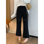 黑色修身 韩系高腰百搭小脚裤 休闲裤 新款 子 女2026春季 爱情魔鬼鱼