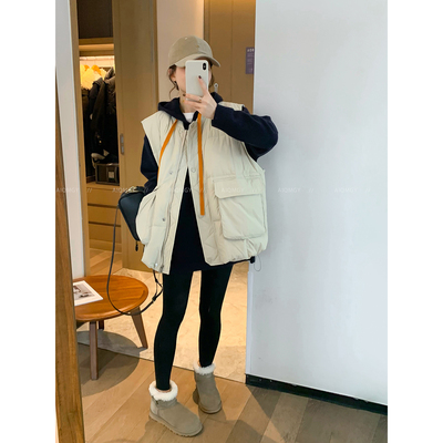 爱情魔鬼鱼立领无袖羽绒马甲