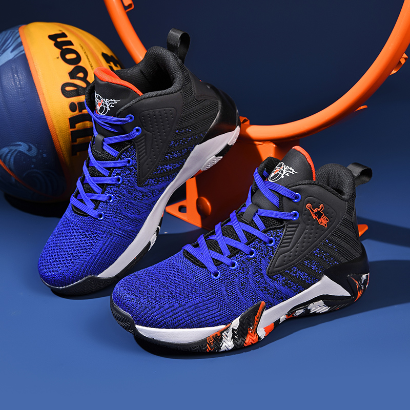 正品乔丹格兰秋冬男鞋跑步鞋时尚高帮鞋透气网面休闲鞋防滑运动鞋