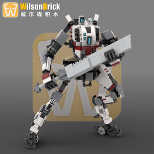 原创积木MOC泰坦陨落2浪人拼搭模型游戏周边 威尔森