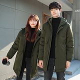 中长款羽绒服男2020冬季新款情侣加厚棉服XZ1007-1-F617P125.，男装棉衣，星座1602（原101B）