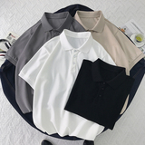 2021夏季翻领polo衫男港风宽松上衣半袖t恤潮XZ1007-1-XT06P40，男装Polo衫，星座1602（原101B）