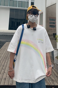 短袖T恤男士ins潮流夏季韩版宽松上衣XZ1007-1-T30