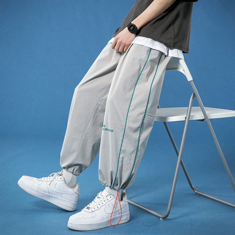 主推款！现货！2021春夏港风休闲裤大码宽松休闲束脚裤K1508P45，男装休闲裤，星座1602（原101B）