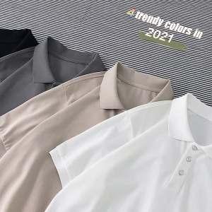 2021夏季翻领polo衫男港风宽松上衣半袖t恤潮XZ1007-1-XT06P40图片