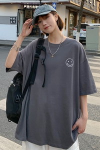 中性风情侣印花短袖T恤男女夏季新款中袖XZ1007-1-T04