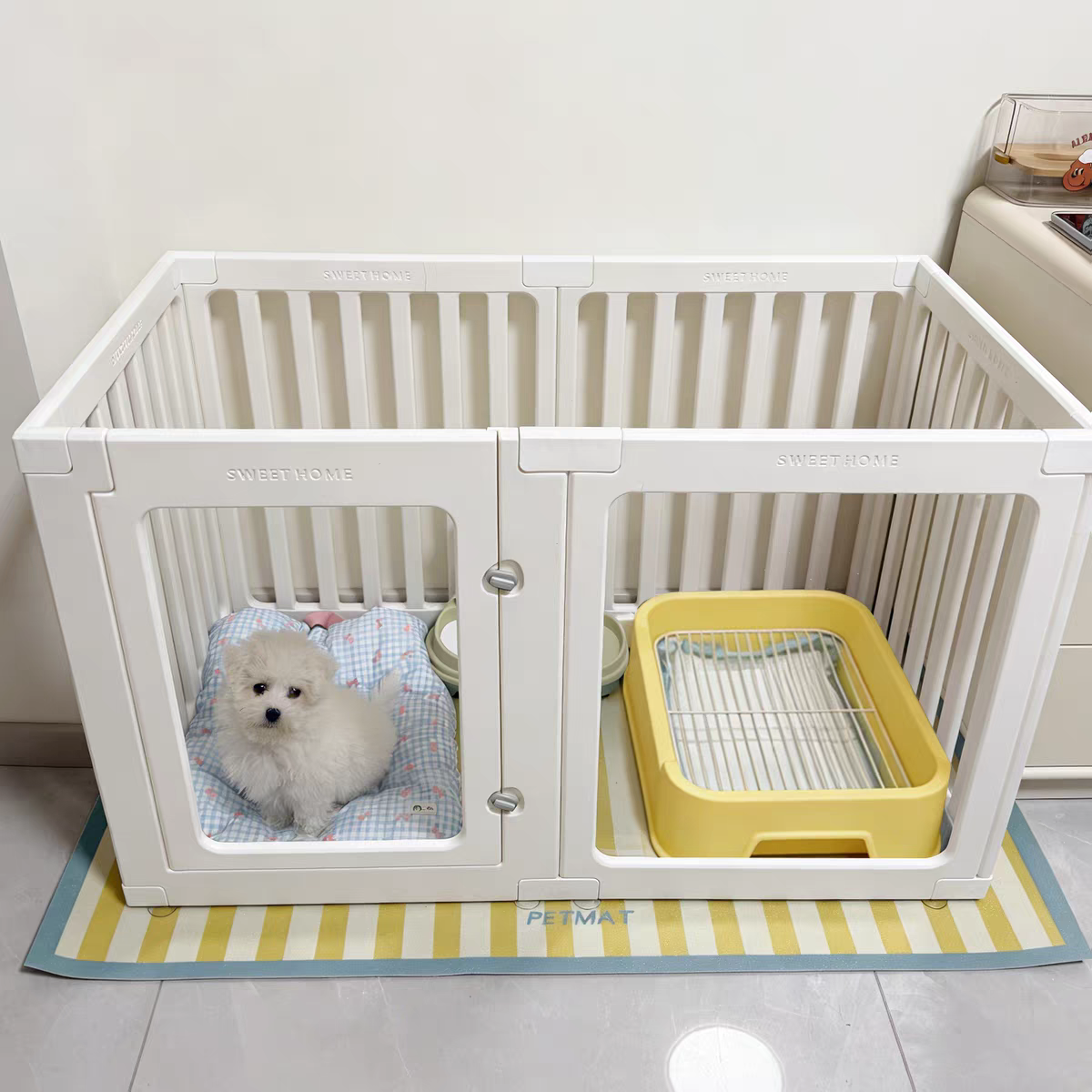 狗狗围栏栅栏室内防护栏挡板新型宠物小型中型犬小狗笼子别墅家用