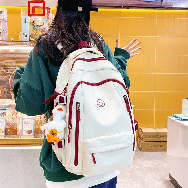 ins日系书包女高中大学背包初中生大容量中学生三到六年级双肩包