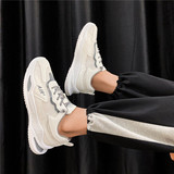 港风男士休闲运动鞋学生夏季透气ins超火潮流厚底老爹鞋LM072-P45，男鞋休闲鞋，星座1103