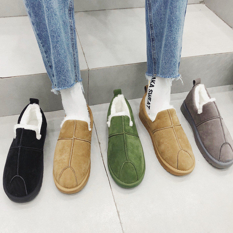 现货主推款2025冬季情侣雪地靴加绒保暖棉鞋男士面包鞋LX15-P30，男装棉衣，星座1103