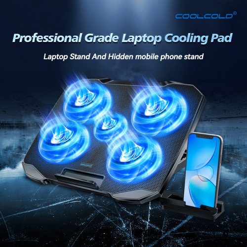 New laptop cooler with phone holder游戏本电脑散热器