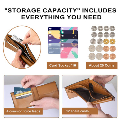 Large capacity zero wallet, high-end anti-theft brush wallet