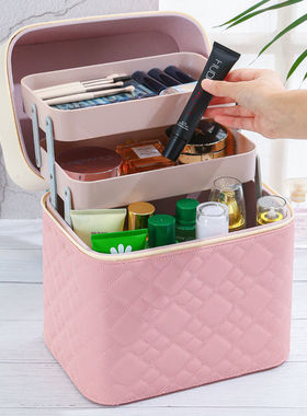 New Large Makeup Bag Multi functional Cosmetic Storage Box