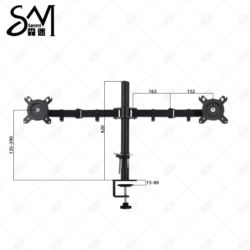 Monitor desktop stand 17-32 inch gas spring lift显示器支架