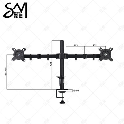 Monitor desktop stand 17-32 inch gas spring lift显示器支架