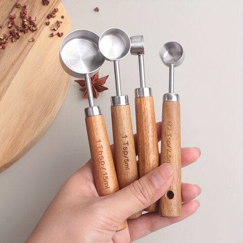 Stainless steel measuring cup 8pcs titanium measuring spoon