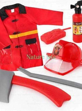 Fireman Fire Fighter Costume Pretend Play Real Function
