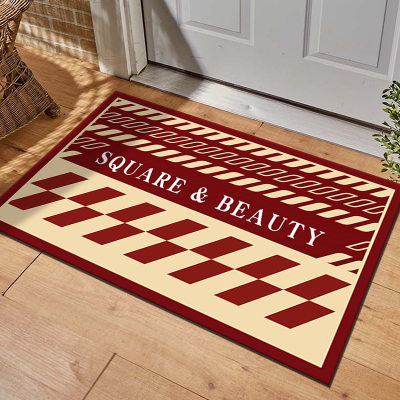 Luxury Nordic lattice floor mat Bathroom bibulous doormat