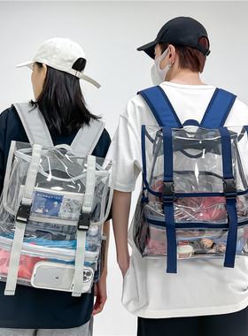 Hot selling transparent backpack PVC travel backpack透明包