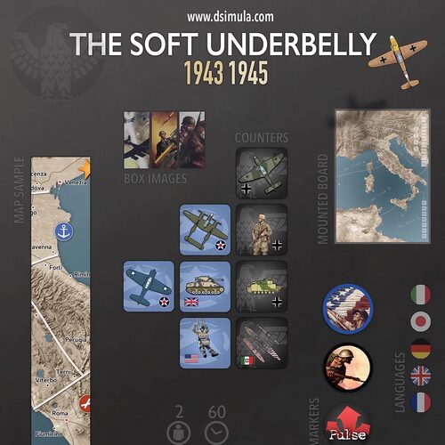 WW2意大利全景战棋-【The Soft Underbelly, 1943-1945】（有中规
